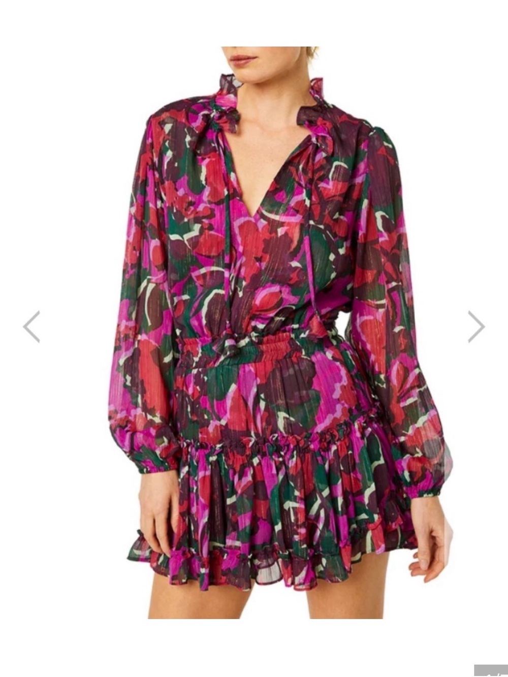 MISA LOS ANGELES Lorena Mini Dress, Holiday Sparkle Abstract, M